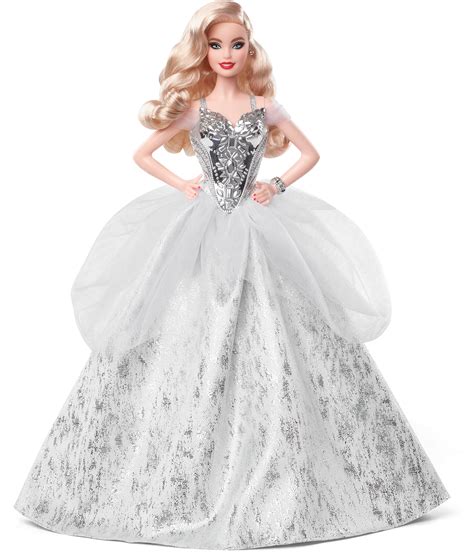 blonde holiday barbie|holiday barbie doll 2021.